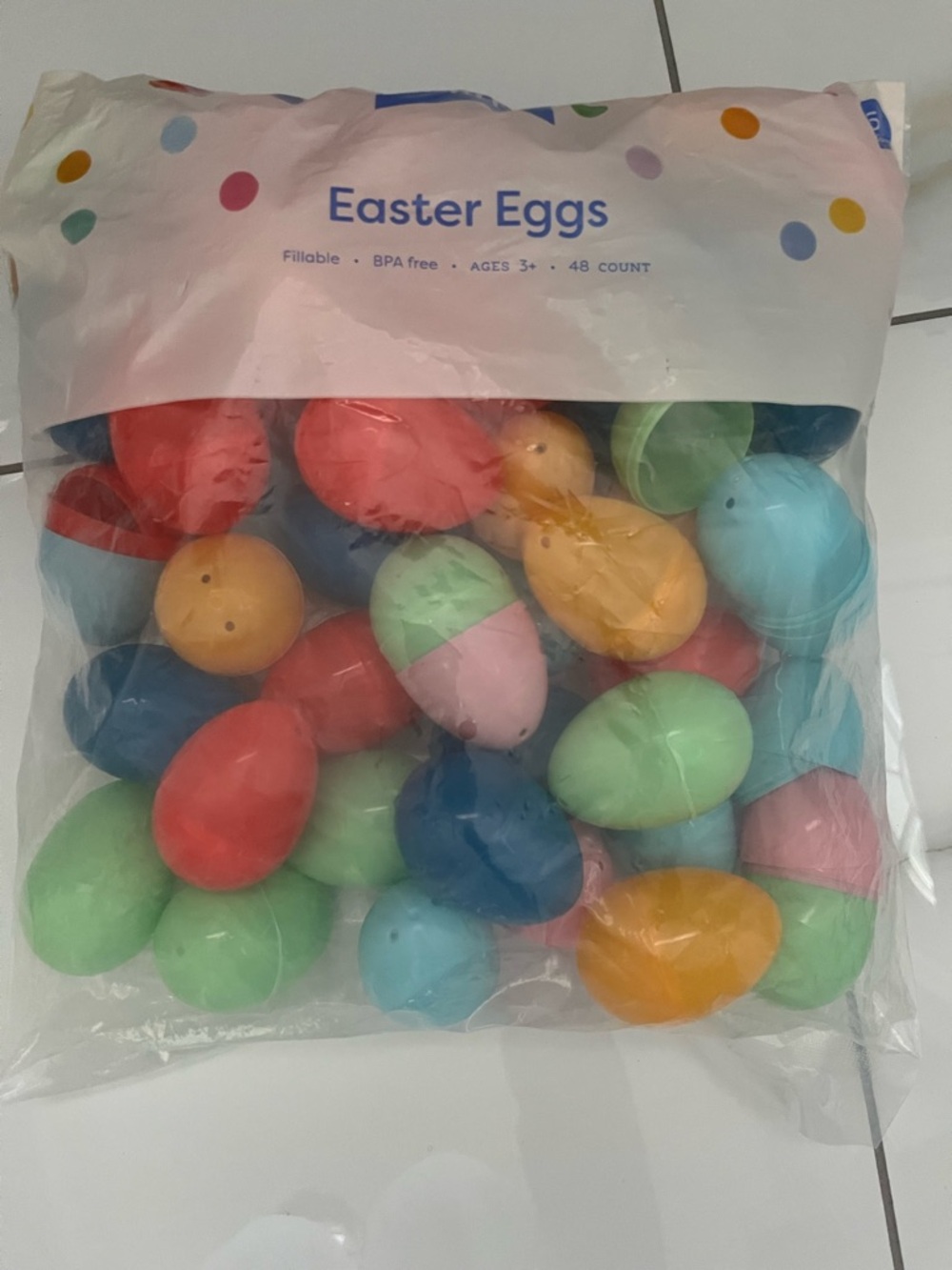 Spritz Fillable Plastic Eggs - Red, Blue, Green, Pink, Yellow, Orange